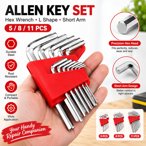 11pcs allen key - 5/8/11pcs, metric